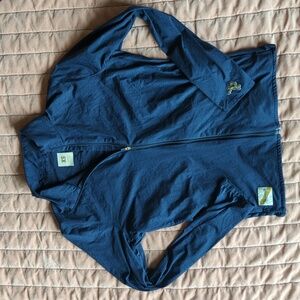 Tracksmith full zip warm up jacket